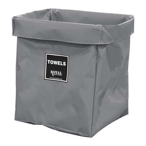 Royal Basket Trucks X-Frame Bag, 8 Bu, GR Vinyl, Towels - R08-GGX-XTN