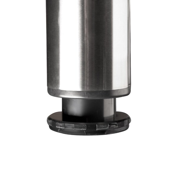 Richelieu Adjustable Table Leg, 34 1/4 in (870 mm), Brushed Nickel - 620870175