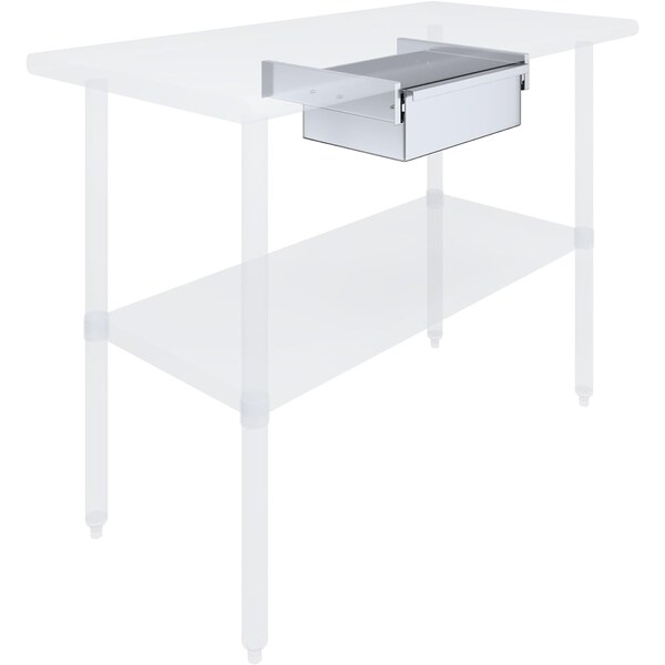 Amgood 15 in. x 10 in. x 5 in. Stainless Steel Table Drawer - DRAWER-1510-Z