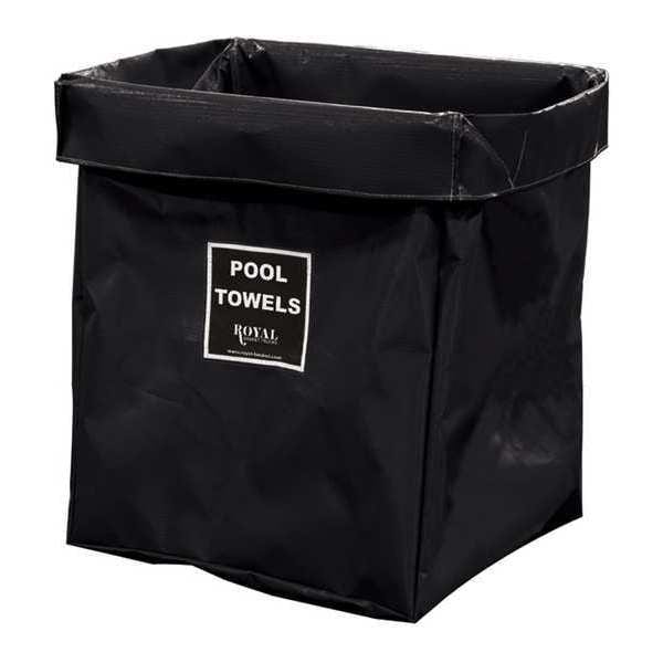 Royal Basket Trucks X-Frame Bag, 8 Bu, BK Vinyl, Pool Twl - R08-KKX-XPN