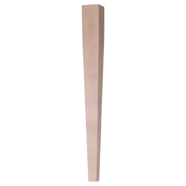 Osborne Wood Products 17 x 1 3/4 Straight Chair Leg in Red Oak - 6199O