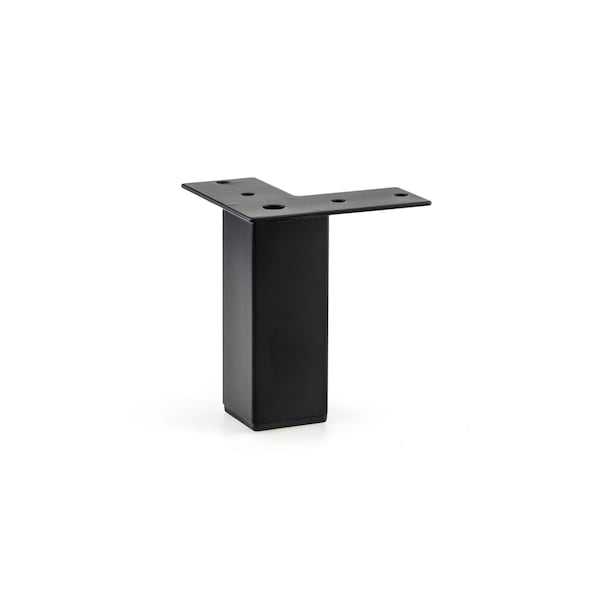 Richelieu Contemporary Furniture Leg, 3 15/16 in (100 mm), Black - 17613890