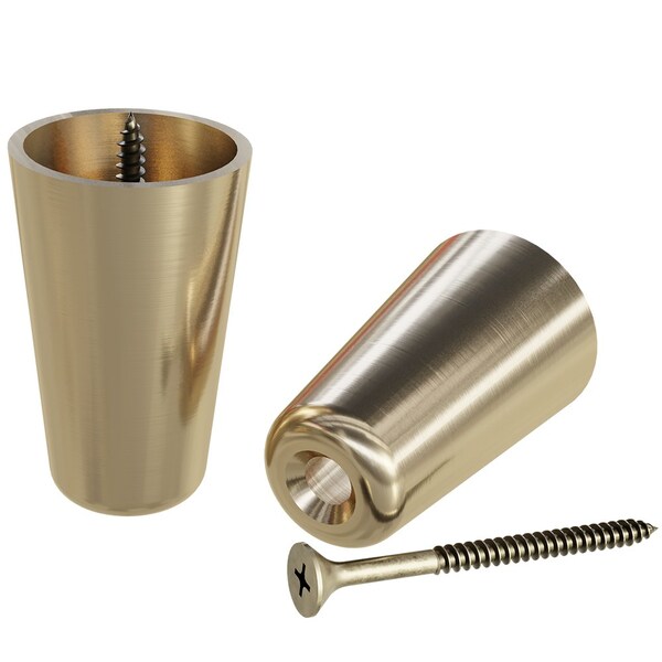Designs Of Distinction Brass Slipper Cups - 1.154" Diam x 1.87" H - Polished Brass - 01SLPR104PB1
