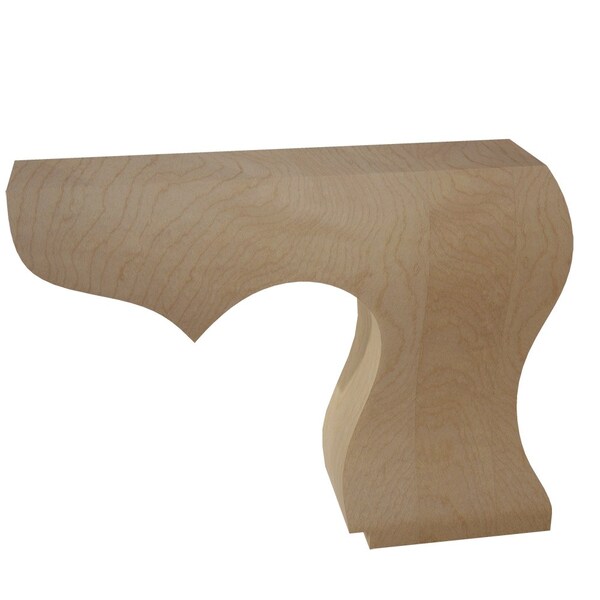 Designs Of Distinction Hampton Plain Right Bun Foot - Paint Grade - 01703210PT1