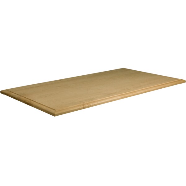 Osborne Wood Products 1 x 24 x 46 Table Top with Thumbnail Edge in Red Oak - 304333O