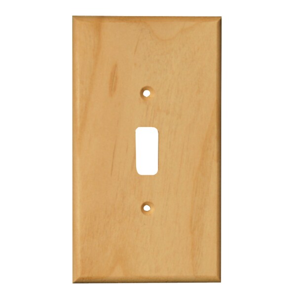 Osborne Wood Products 5 3/8 x 3 1/8 Traditional Toggle Outlet Cover in Black Walnut - 7542W