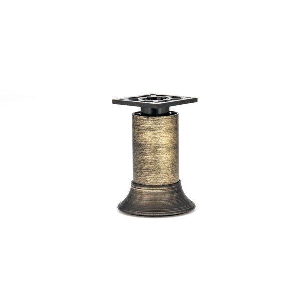 Richelieu Vintage Round Legs, 9 27/32 in (250 mm), Rustic Brass, Adjustable - 64130250AB90