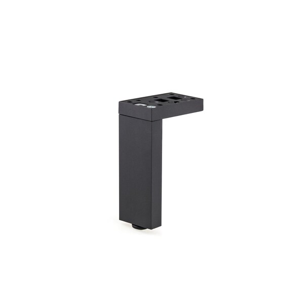 Richelieu Adjustable Contemporary Versatile T or L Shaped Furniture Leg, 11 3/4 in (300 mm), Dark Brown - 205300060