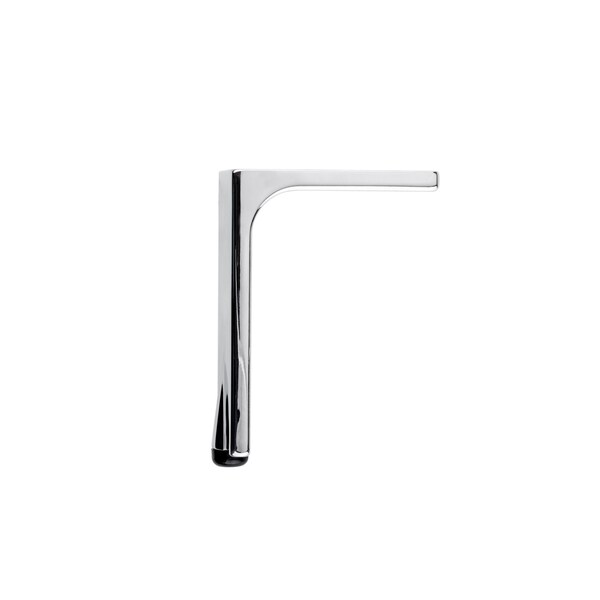 Richelieu Design Furniture Leg, 5 1/2 in (140 mm), Chrome, Adjustable - 203140140