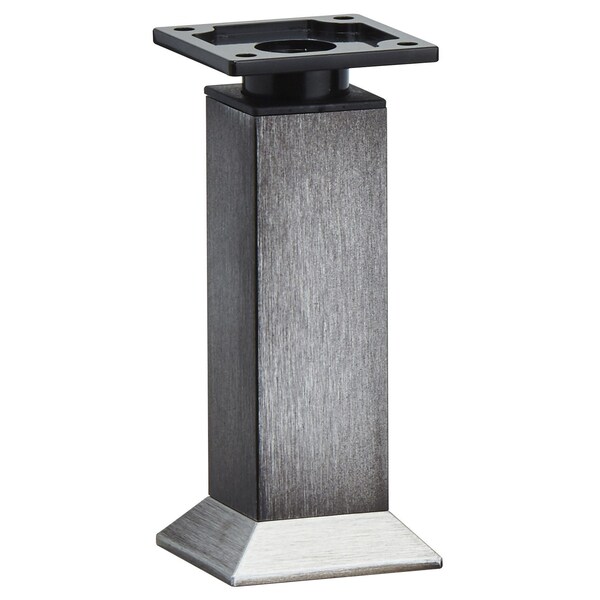 Richelieu Vintage Square Legs, 9 27/32 in (250 mm), Rustic Iron, Adjustable - 64134250290