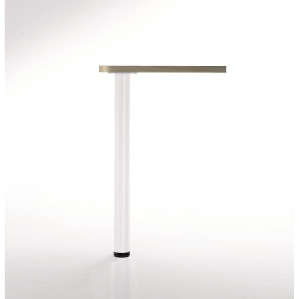 Richelieu Adjustable Table Leg, 27 1/2 in (700 mm), White - 61671030