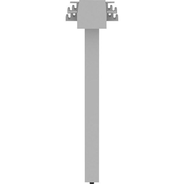 Lorell Middle Leg, Rect, f/Workstation, 38-5/8"x6-1/4"x28-1/2", SR - LLR16252