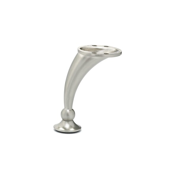 Richelieu Contemporary Furniture Leg, 4 1/2 in (114 mm), Nickel - BP40730195