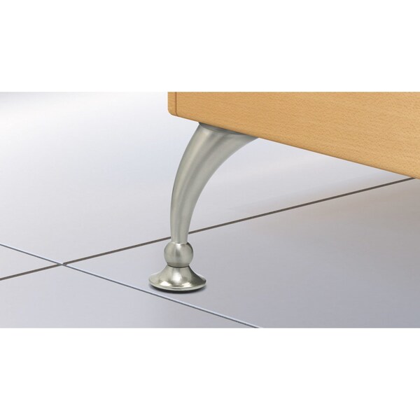 Richelieu Contemporary Furniture Leg, 4 1/2 in (114 mm), Nickel - BP40730195