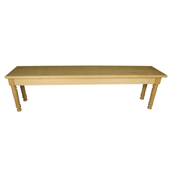 Osborne Wood Products 70 x 14 x 19 Farm-Style Bench Kit in Soft Maple PK - 55014M