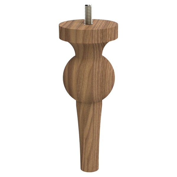 Designs Of Distinction 6" Perle Foot with Bolt - Walnut - 01245106WL6