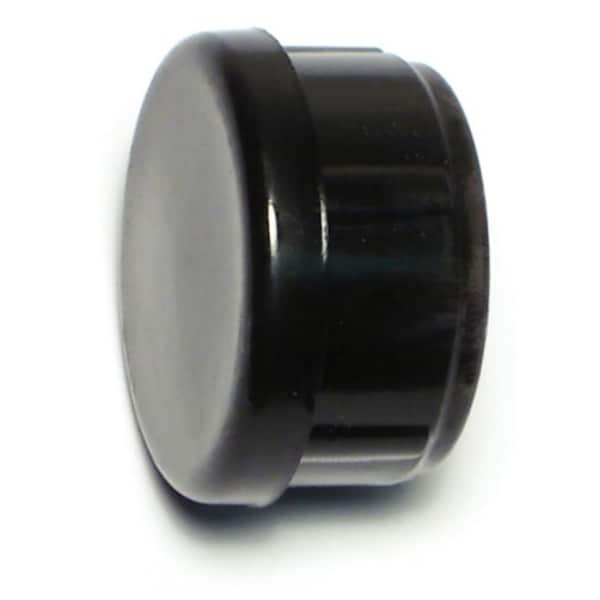 Midwest Fastener 1" x 18 Gauge Round Black Plastic Furniture Tips 6PK - 76641
