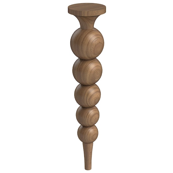 Designs Of Distinction 18" Perle Leg - Walnut - 01245118WL1