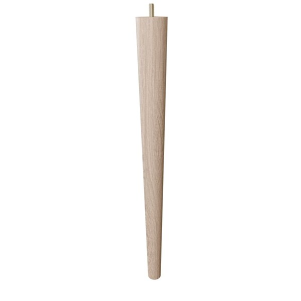 Designs Of Distinction 18" Round Tapered Leg - White Oak - 01243018WK6