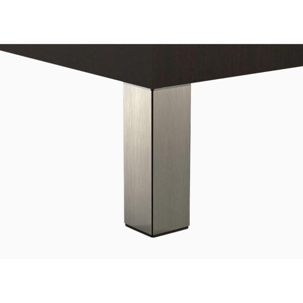 Richelieu Adjustable Furniture Leg, 9 27/32 in (250 mm), Stainless Steel, PK 4 - 555250170