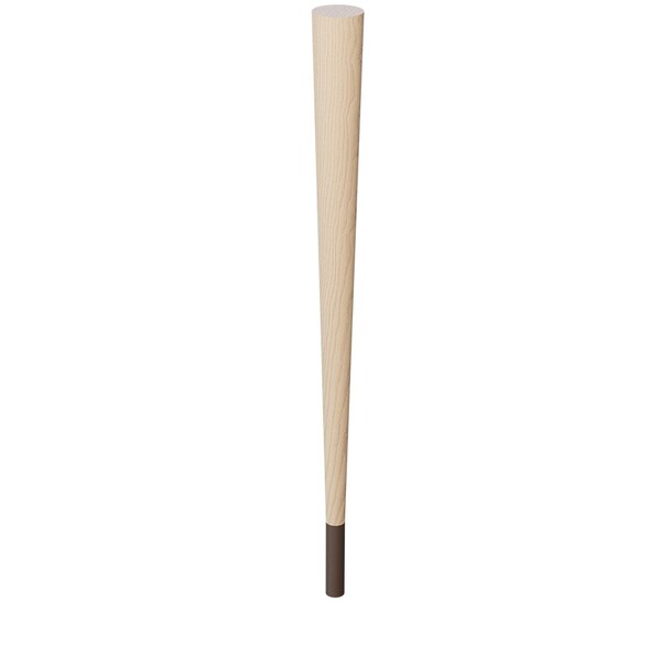 Designs Of Distinction 29" Round Tapered Leg and 4" Warm Bronze Ferrule - Ash - 01240029ASWB1
