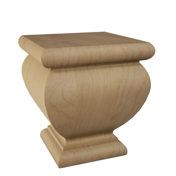 Designs Of Distinction Square Lille Bun Foot - Alder - 01704060AL1