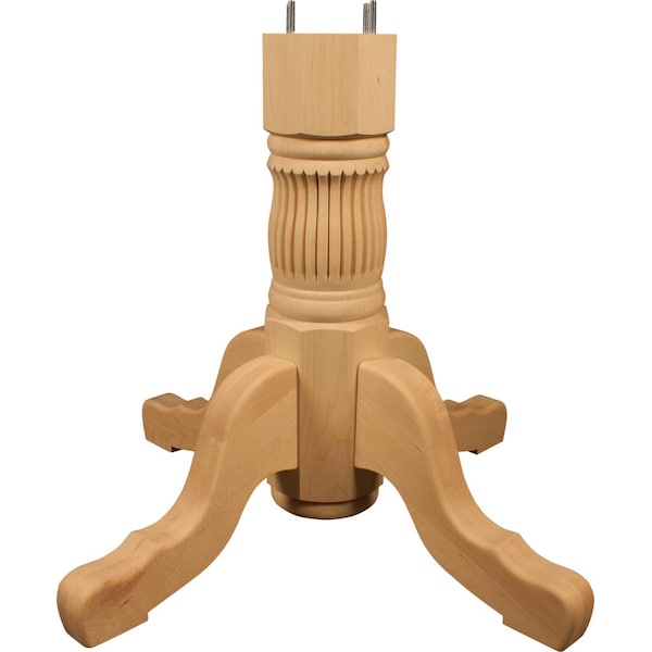 Osborne Wood Products 25 x 31 1/4 Reeded Pedestal Kit in Hard Maple PK - 1164HM