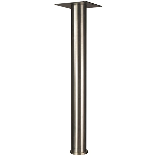 Osborne Wood Products 28 x 6 7/8 Hudson Dining Table Leg in Stainless Steel - 1126STS