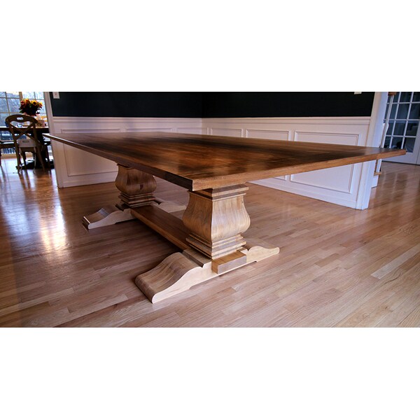 Osborne Wood Products 71 1/2 x 44 1/2 Timeless Trestle Table in Knotty Pine PK - 1143P