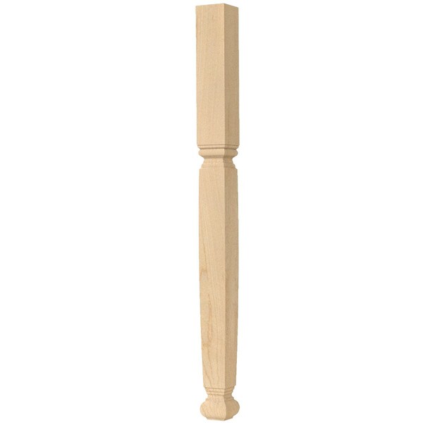 Designs Of Distinction Small Diameter Square English Estate Island Column - Alder - 01042760AL1