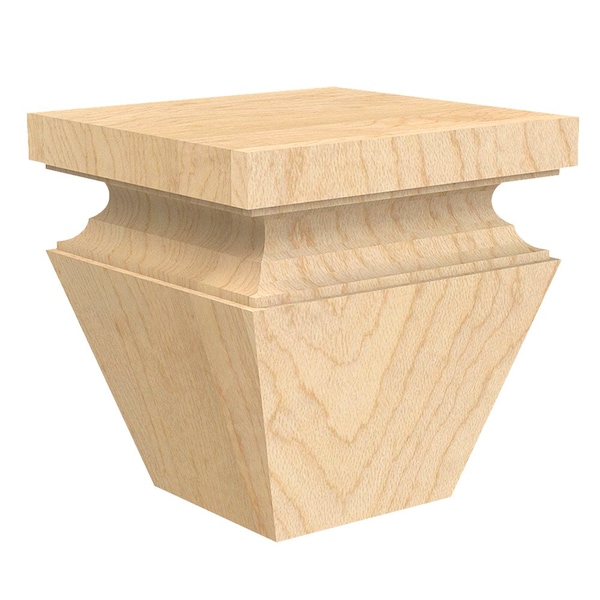 Designs Of Distinction Nouveau Square Bun Foot - Paint Grade - 01700457PT1