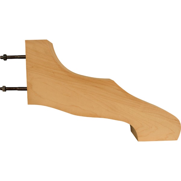 Osborne Wood Products 8 3/4 x 13 x 3 3/4 Transitional Pedestal Foot in Cherry - 1174C