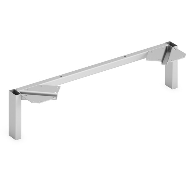 Hon Support Legs, f/Mod Credenza, 30"Dx7"H, 2/ST, Silver - HONLPLSL30SVR