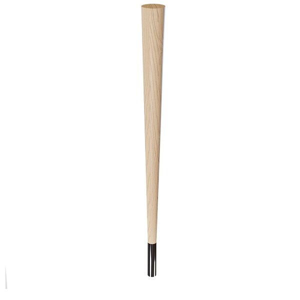 Designs Of Distinction 29" Round Tapered Leg and 4" Chrome Ferrule - Ash - 01240029ASCR1