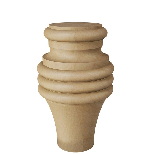 Designs Of Distinction Country French Tall Bun Foot - Hard Maple - 01702520HM1