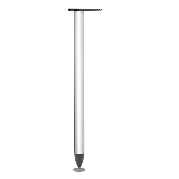 Richelieu Design Table Leg, 27 3/4 in (705 mm), Silver, Adjustable - 612705106