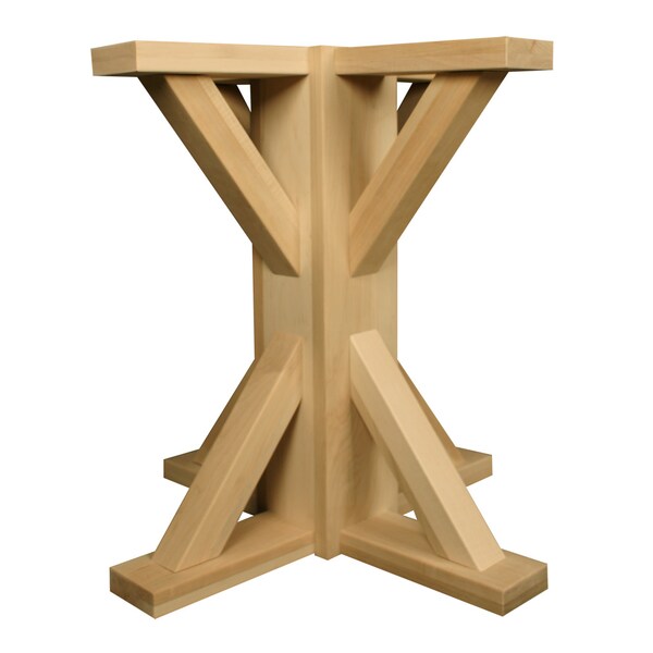 Osborne Wood Products 28 3/4 x 28 Journeyman Pedestal Base in Knotty Pine - 1186P