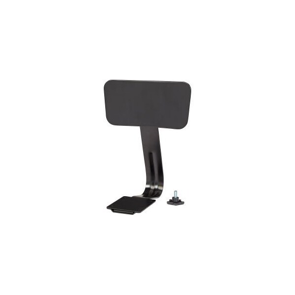 National Public Seating Steel Backrest for Interion Shop Stools - Black - INT-6200B-10