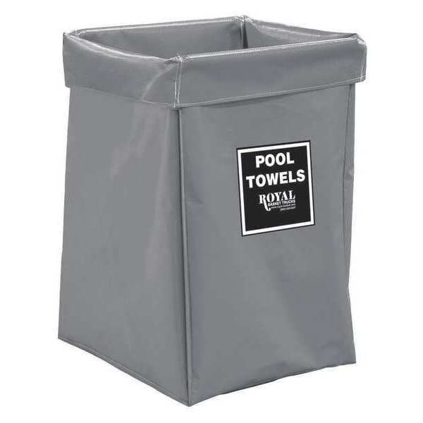 Royal Basket Trucks X-Frame Bag, 6 Bu, GR Vinyl, Pool Twl - R06-GGX-XPN