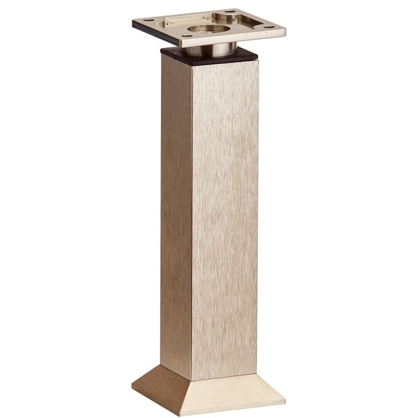Richelieu Vintage Square Legs, 9 27/32 in (250 mm), Stainless Steel, Adjustable - 64134250170