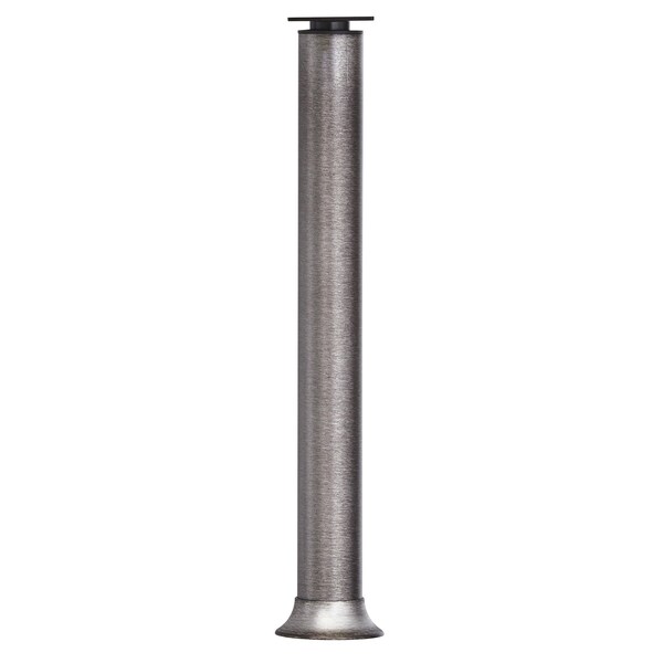 Richelieu Vintage Round Legs, 7 7/8 in (200 mm), Rustic Iron, Adjustable - 64130200290