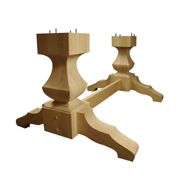 Osborne Wood Products 25 x 34 x 48 Old World Double Pedestal Kit in Hard Maple PK - 1169HM
