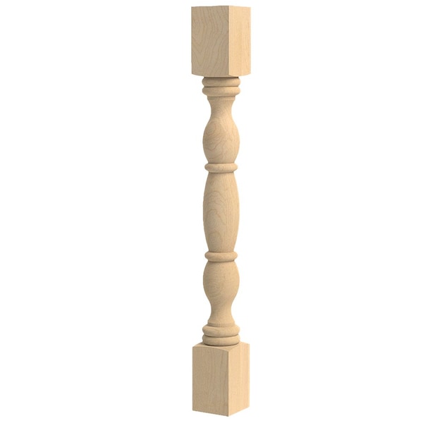 Designs Of Distinction English Country Double Square Island Column - Cherry - 01030210CH1