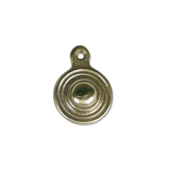 Osborne Wood Products 1 7/8 x 1 3/8 x 3/8 Solid Brass Escutcheon with Screw in Hardware - 905HW