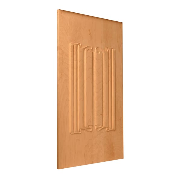 Osborne Wood Products 28 x 16 x 5/8 Open Scroll Cabinetry Panel in Hard Maple - 73002HM