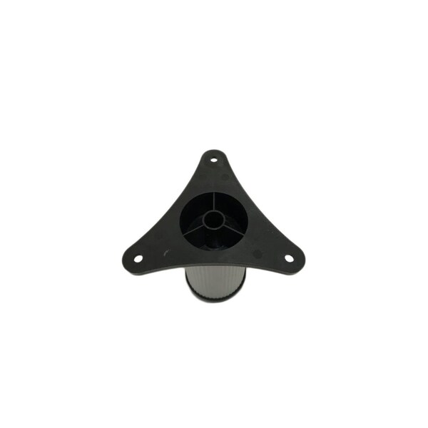 Richelieu 12-inch (305 mm) Round Furniture Leg with Levelling Glide, Matte Aluminum - 5030481210