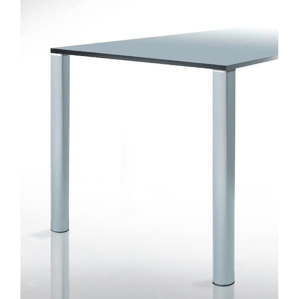 Richelieu Quadratonda Design Table Leg, 27 3/4 in (705 mm), Black, Adjustable - 618705090