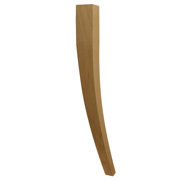 Osborne Wood Products 17 x 1 3/4 Curved Chair Leg in Beech - 6200BCH