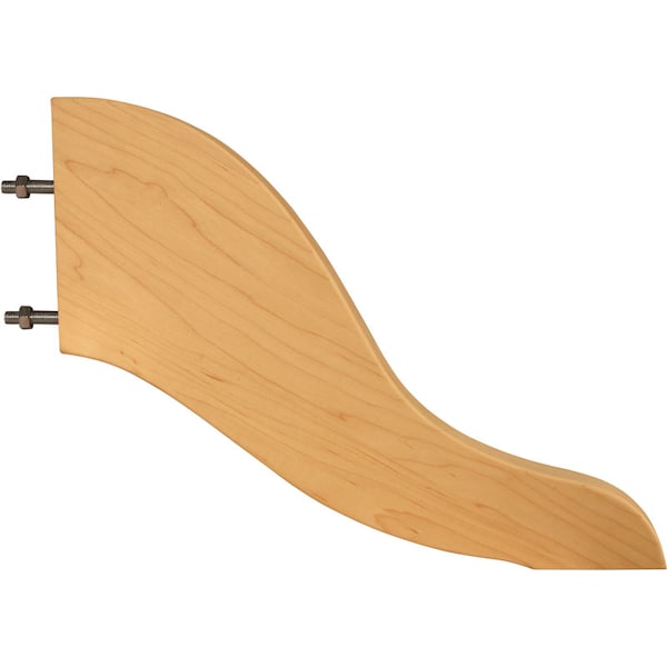 Osborne Wood Products 10 1/2 x 13 1/4 x 1 3/4 Coventry Pedestal Foot in Soft Maple - 1159M