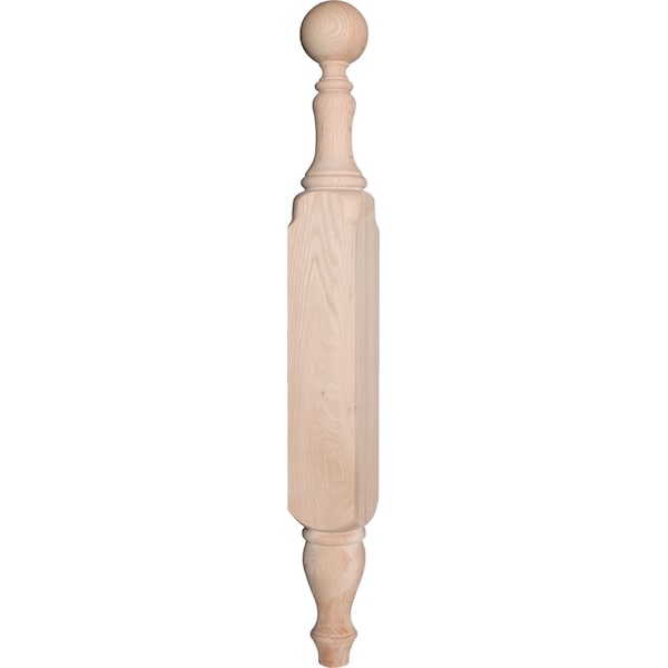 Osborne Wood Products 39 x 4 Cannonball Footboard Bedpost in Red Oak - 2000O